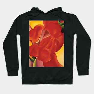 inside red canna - Georgia O'Keeffe Hoodie